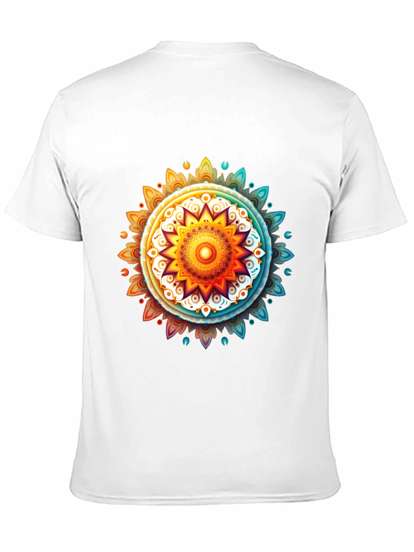 Vibrant Mandala Graphic Tee - Casual Comfort