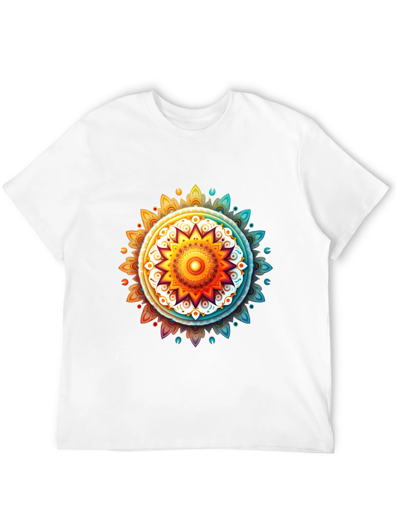 Vibrant Mandala Graphic Tee - Casual Comfort