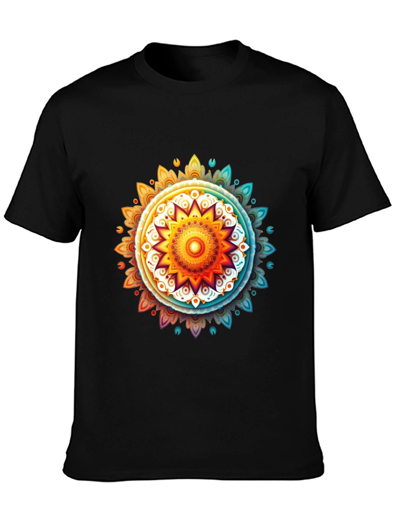 Vibrant Mandala Graphic Tee - Casual Comfort