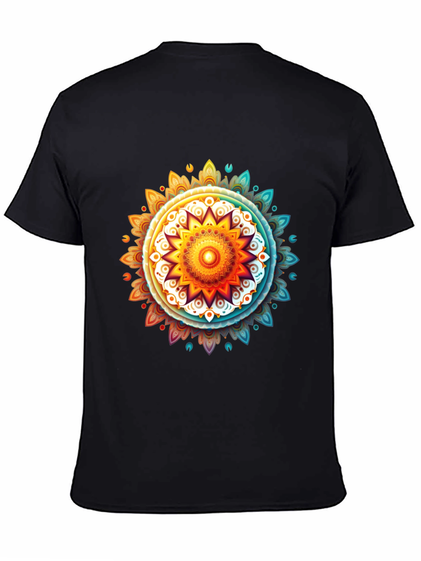 Vibrant Mandala Graphic Tee - Casual Comfort