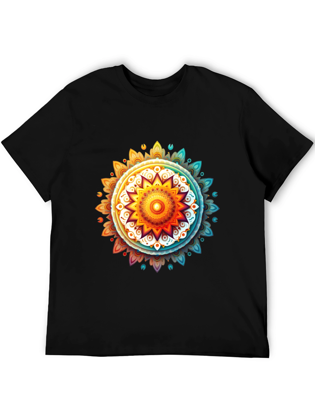 Vibrant Mandala Graphic Tee - Casual Comfort