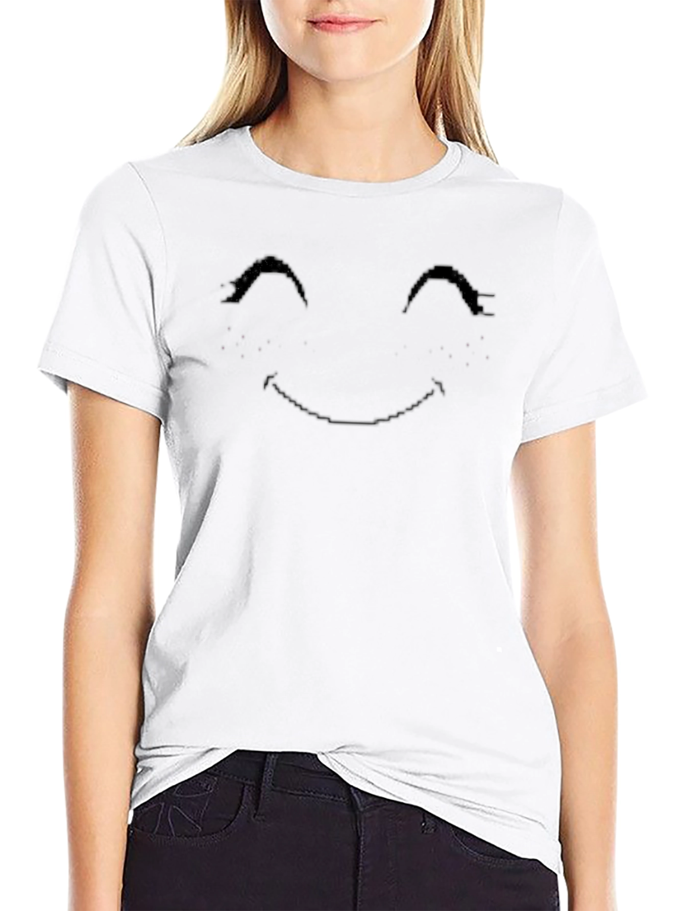 Smiley Face Mens Black T-Shirt