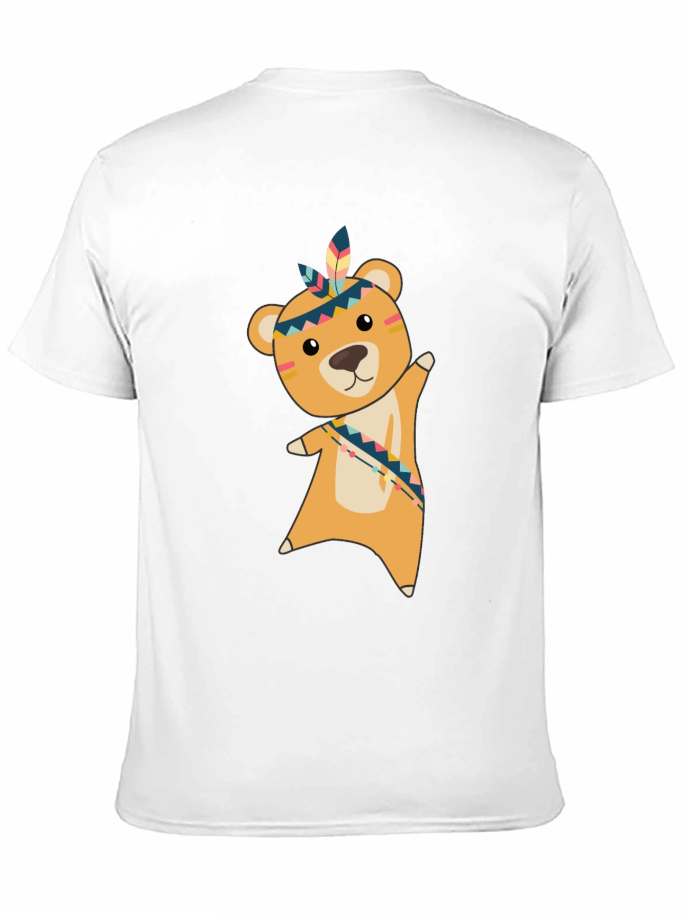Bear Tee: Native American Inspired Cartoon Graphic