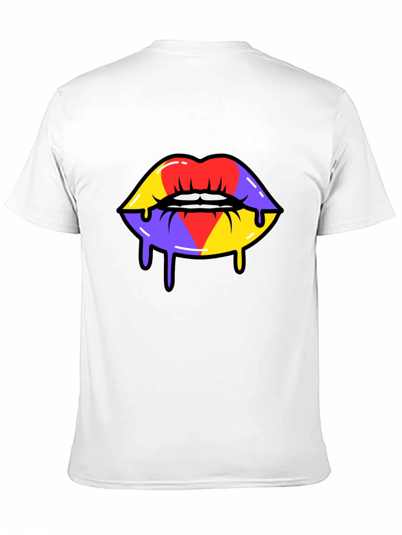 Bold Graphic Lips T-Shirt - Unique Street Style Tee