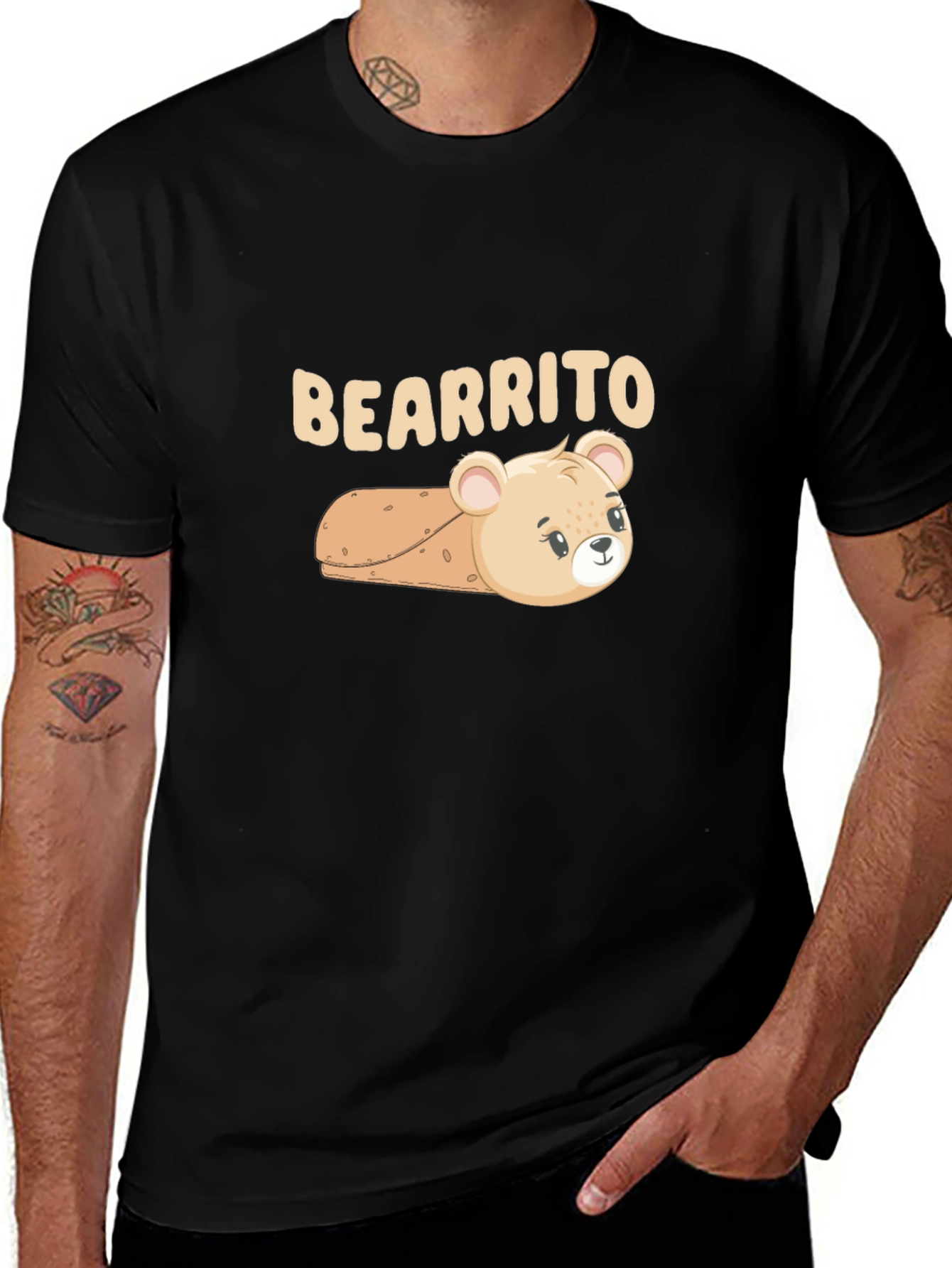 Bearrito Funny Foodie T-Shirt