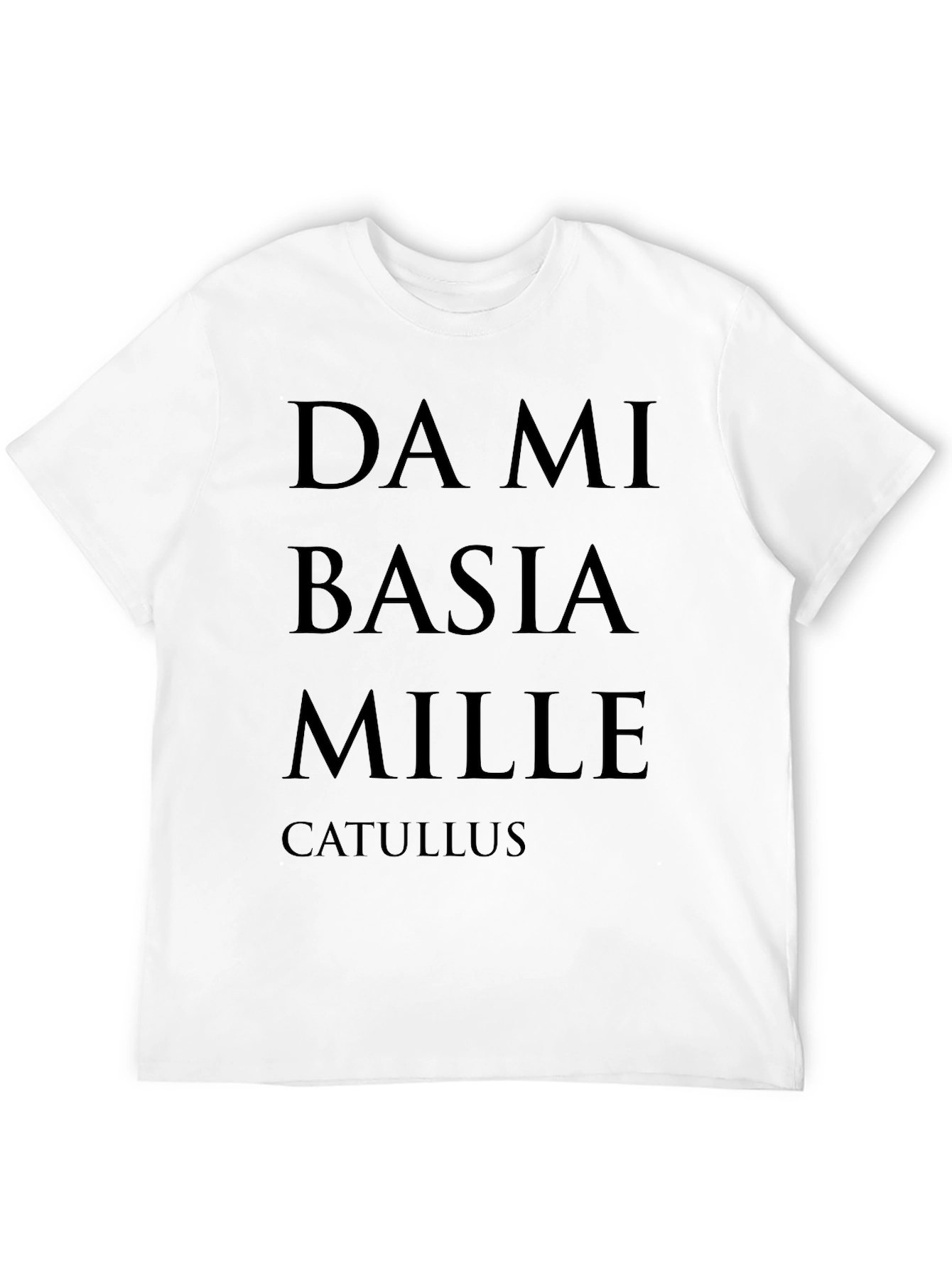 Da Mi Basia Mille Catullus Black T-Shirt