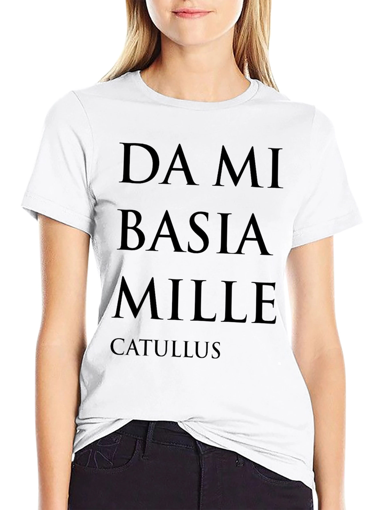 Da Mi Basia Mille Catullus Black T-Shirt