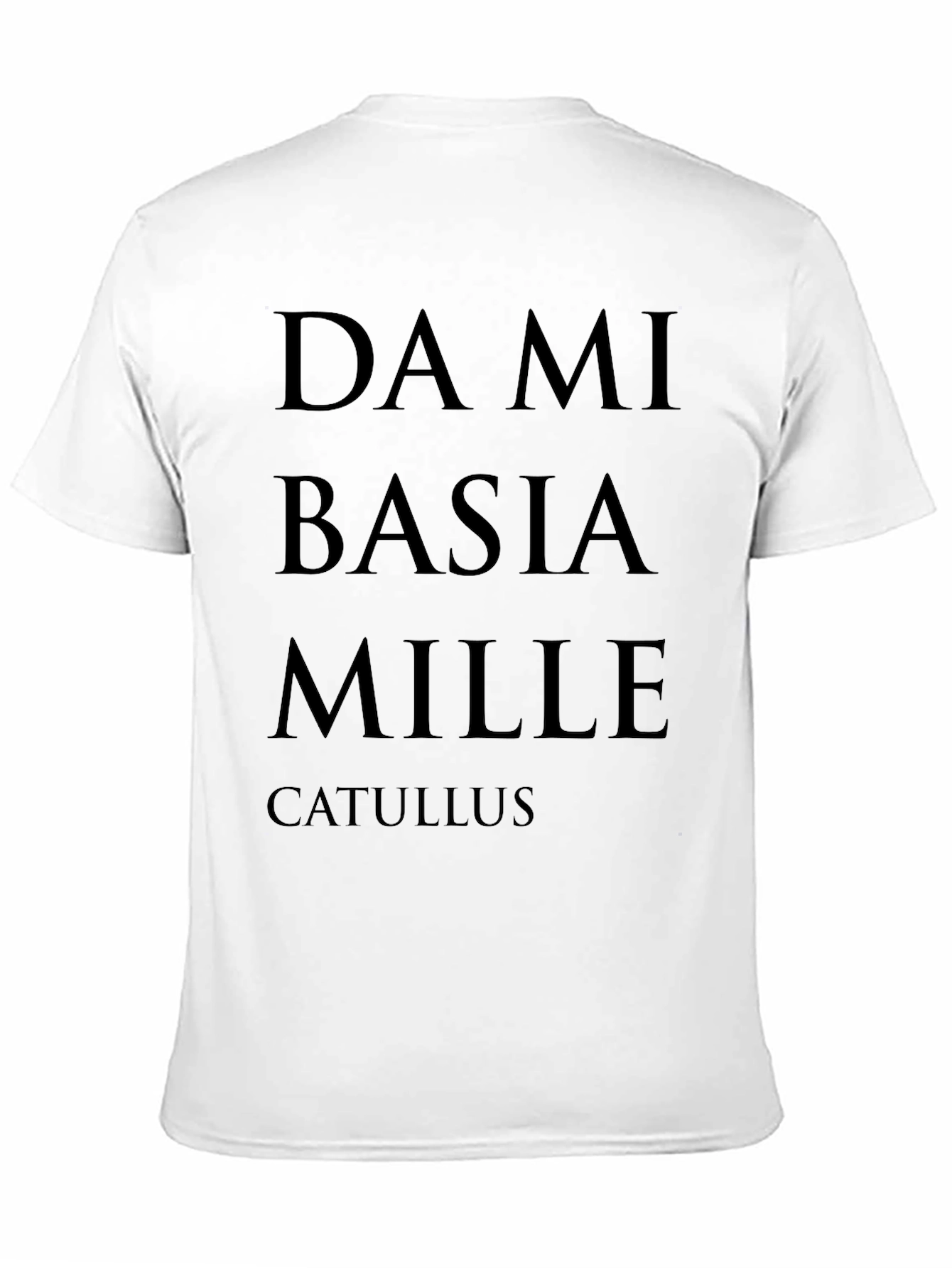Da Mi Basia Mille Catullus Black T-Shirt