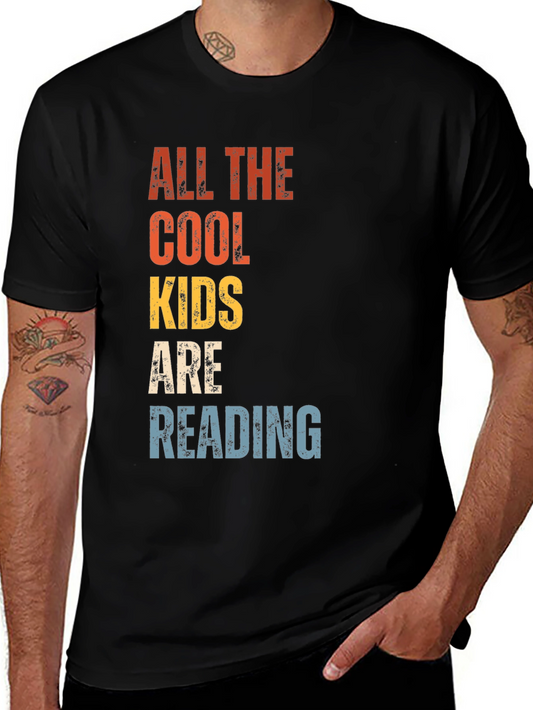 Cool Kids Reading T-Shirt - Retro Style
