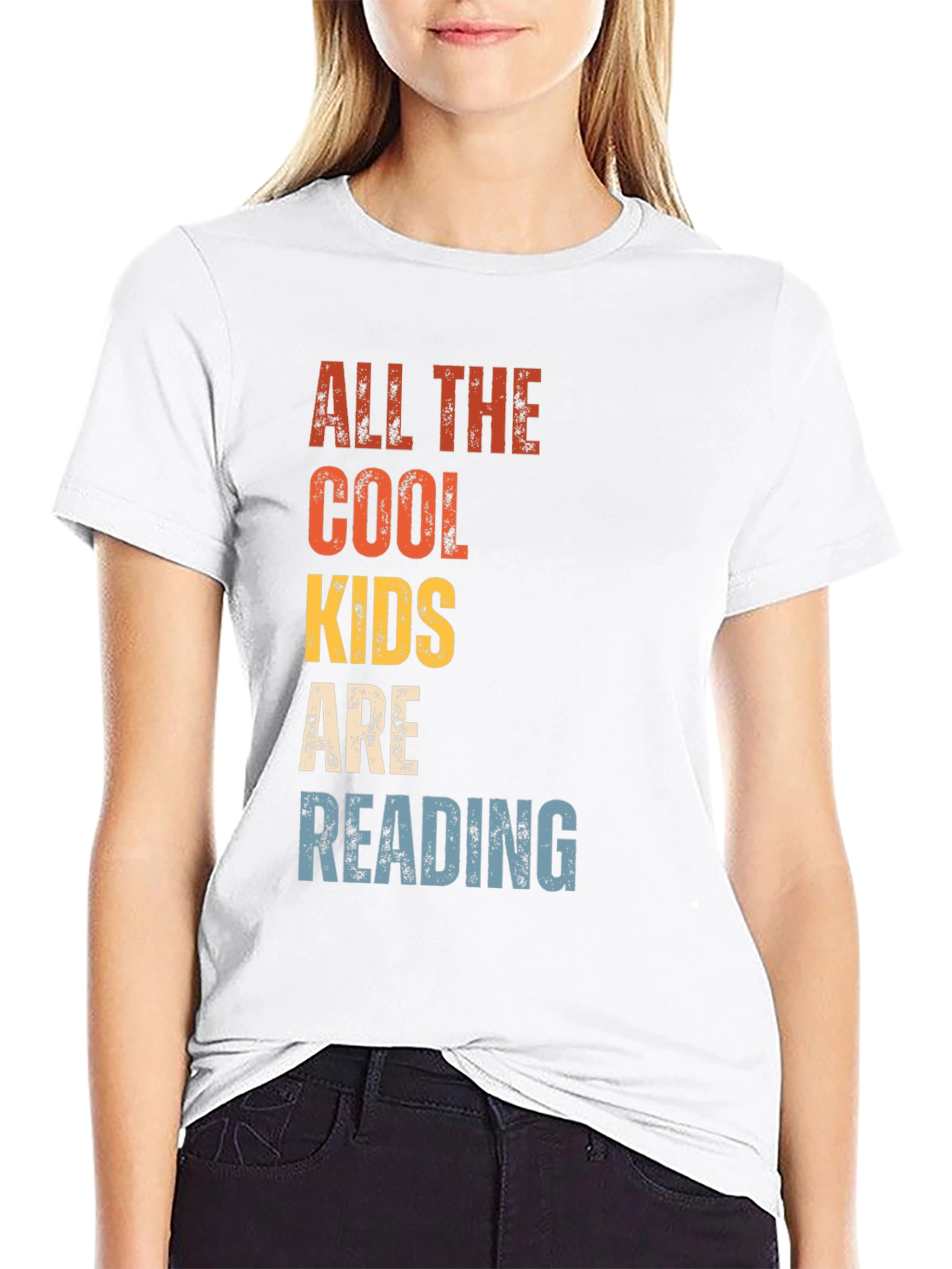 Cool Kids Reading T-Shirt - Retro Style