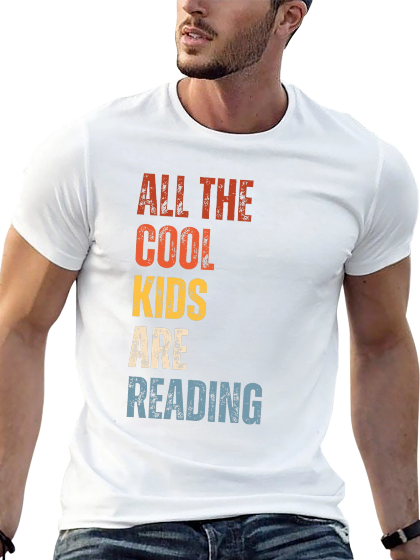 Cool Kids Reading T-Shirt - Retro Style