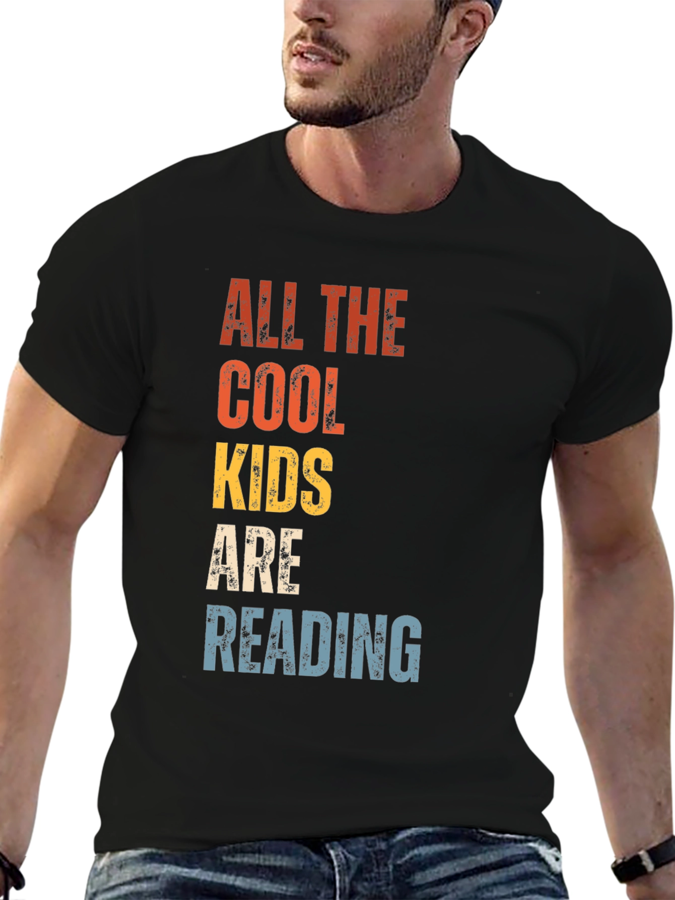 Cool Kids Reading T-Shirt - Retro Style