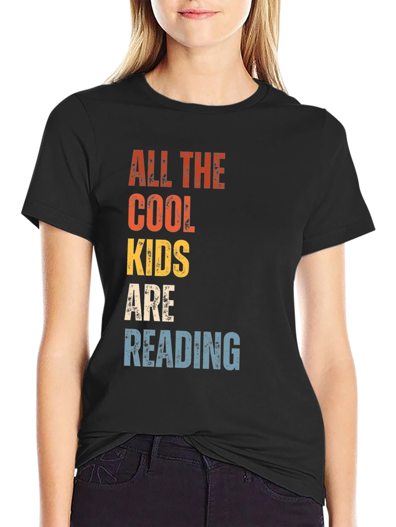Cool Kids Reading T-Shirt - Retro Style