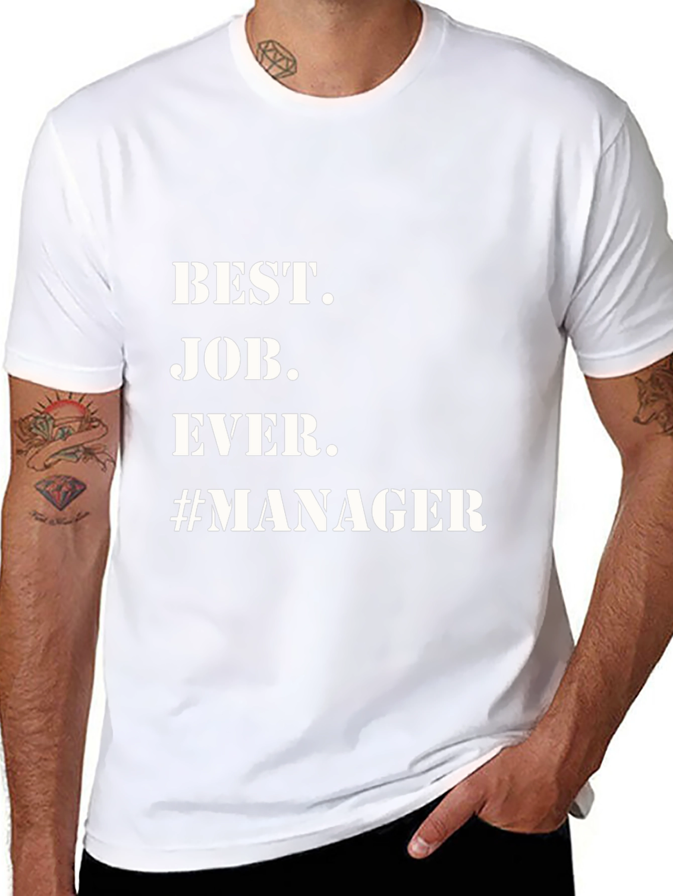 Best Job Ever Manager T-Shirt Funny Work Gift