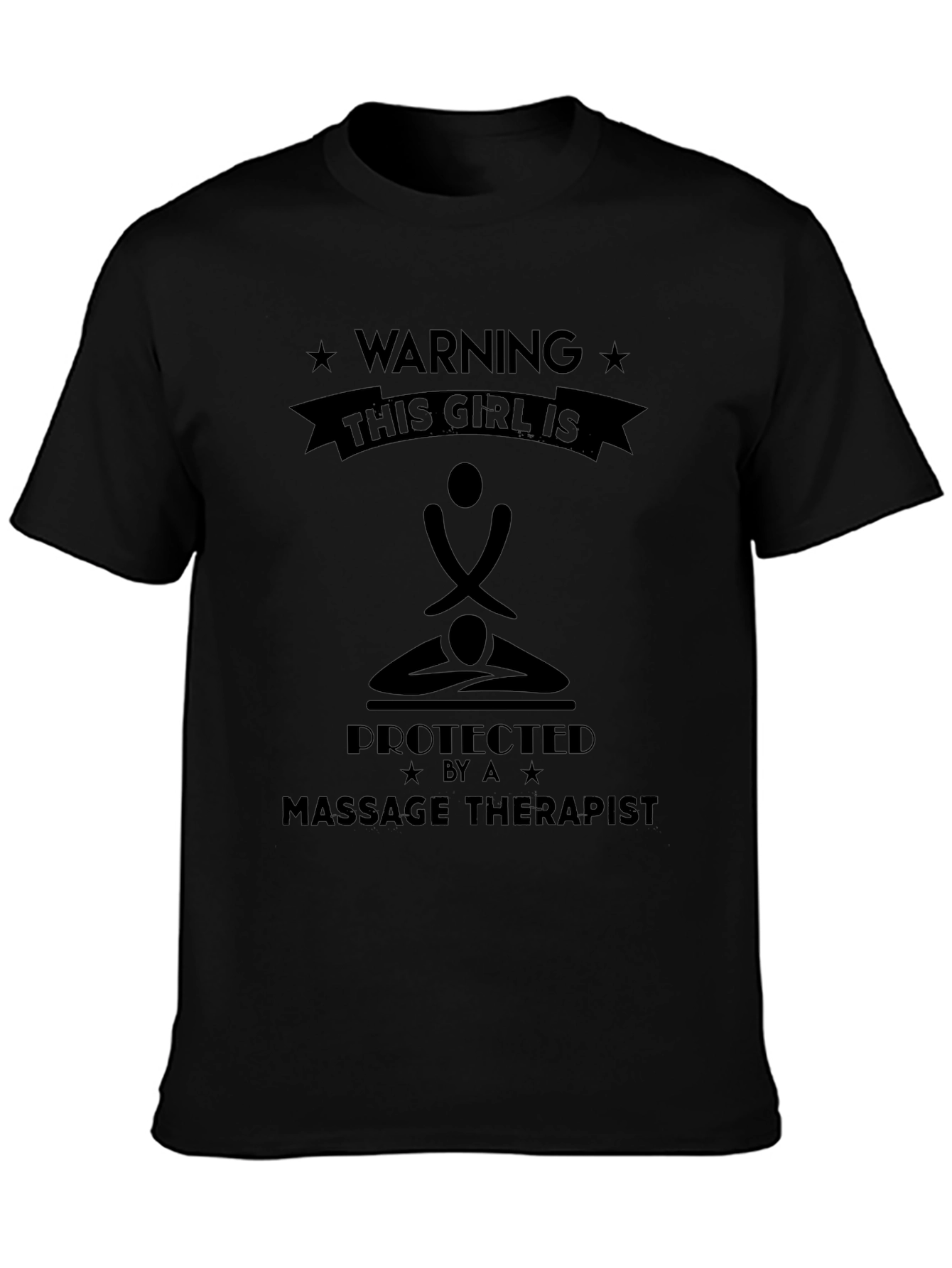 Warning Massage Therapist Protected Girl T-Shirt