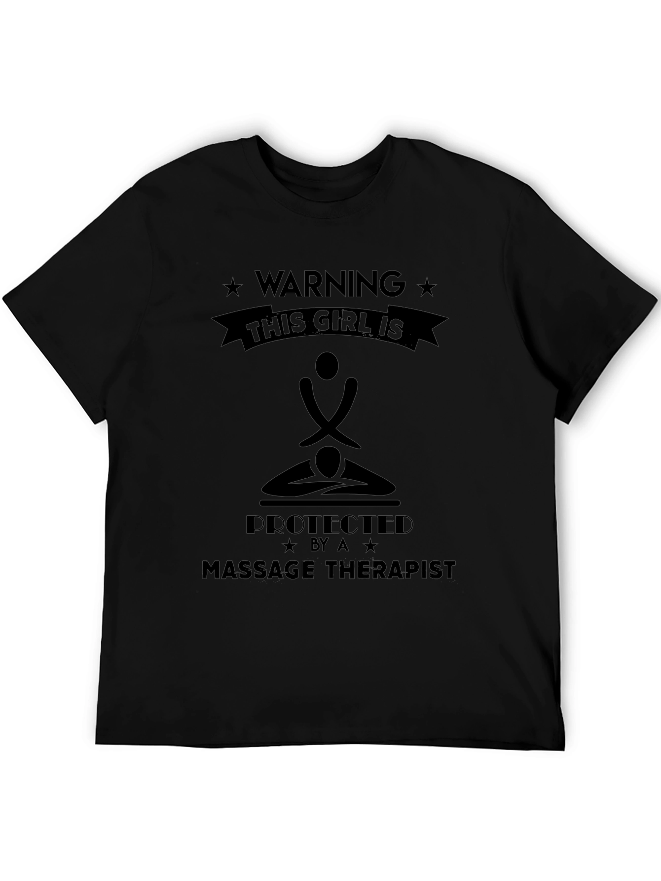 Warning Massage Therapist Protected Girl T-Shirt