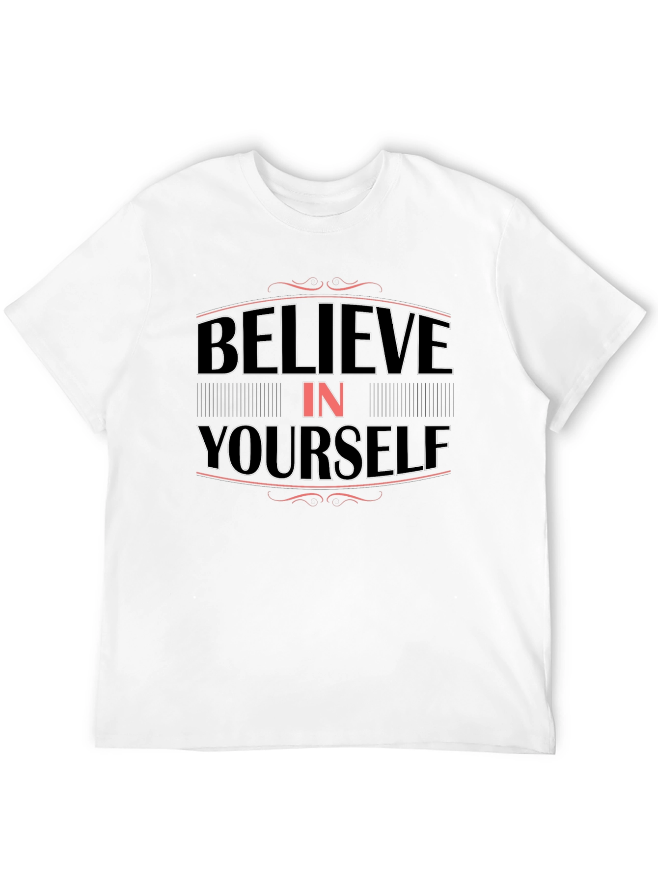 Believe In Yourself Graphic Tee - Mens Black T-Shirt