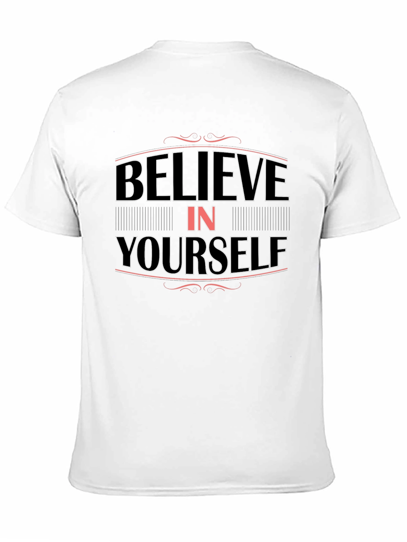 Believe In Yourself Graphic Tee - Mens Black T-Shirt