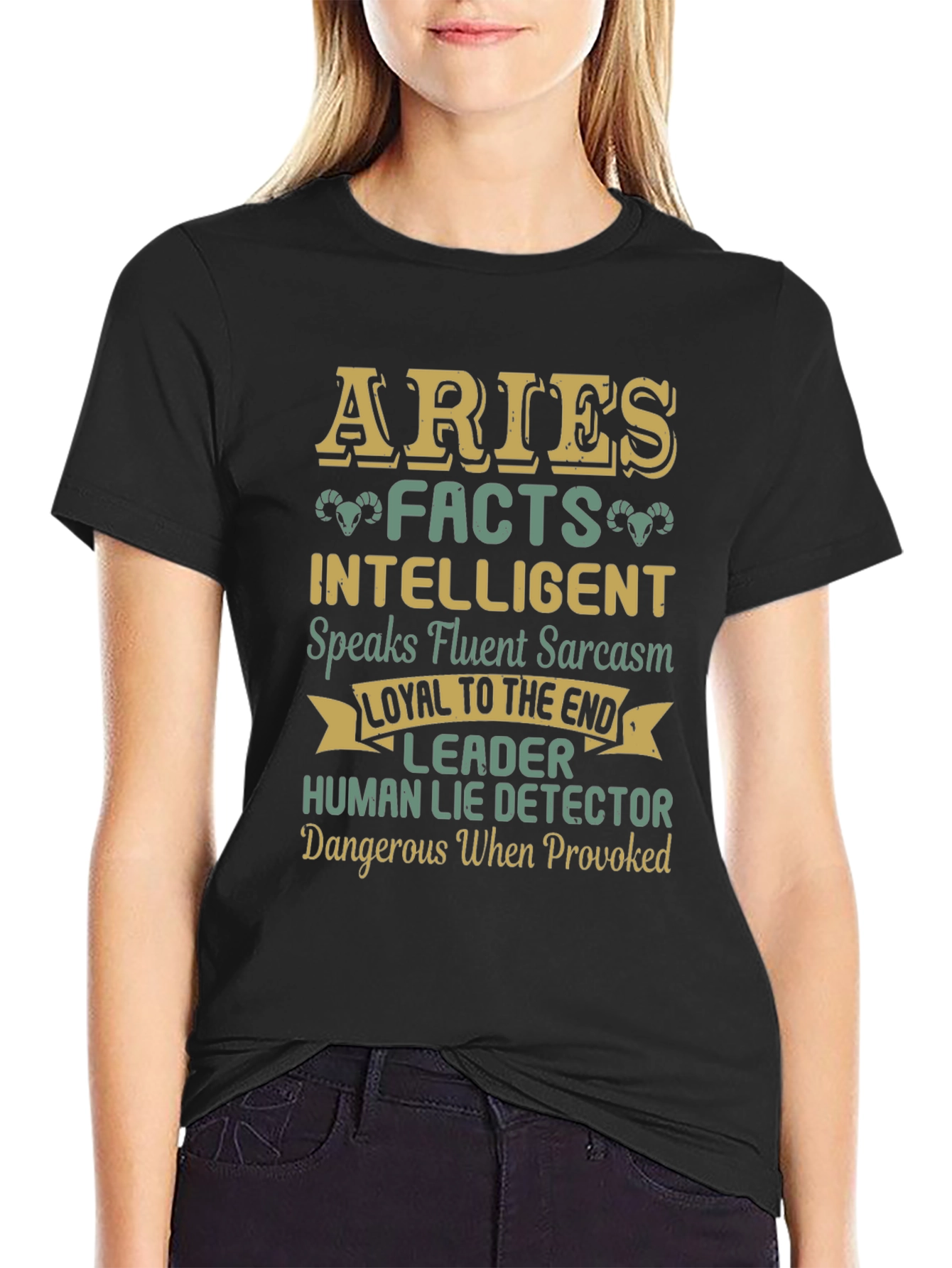 Aries Zodiac Sign Graphic Tee