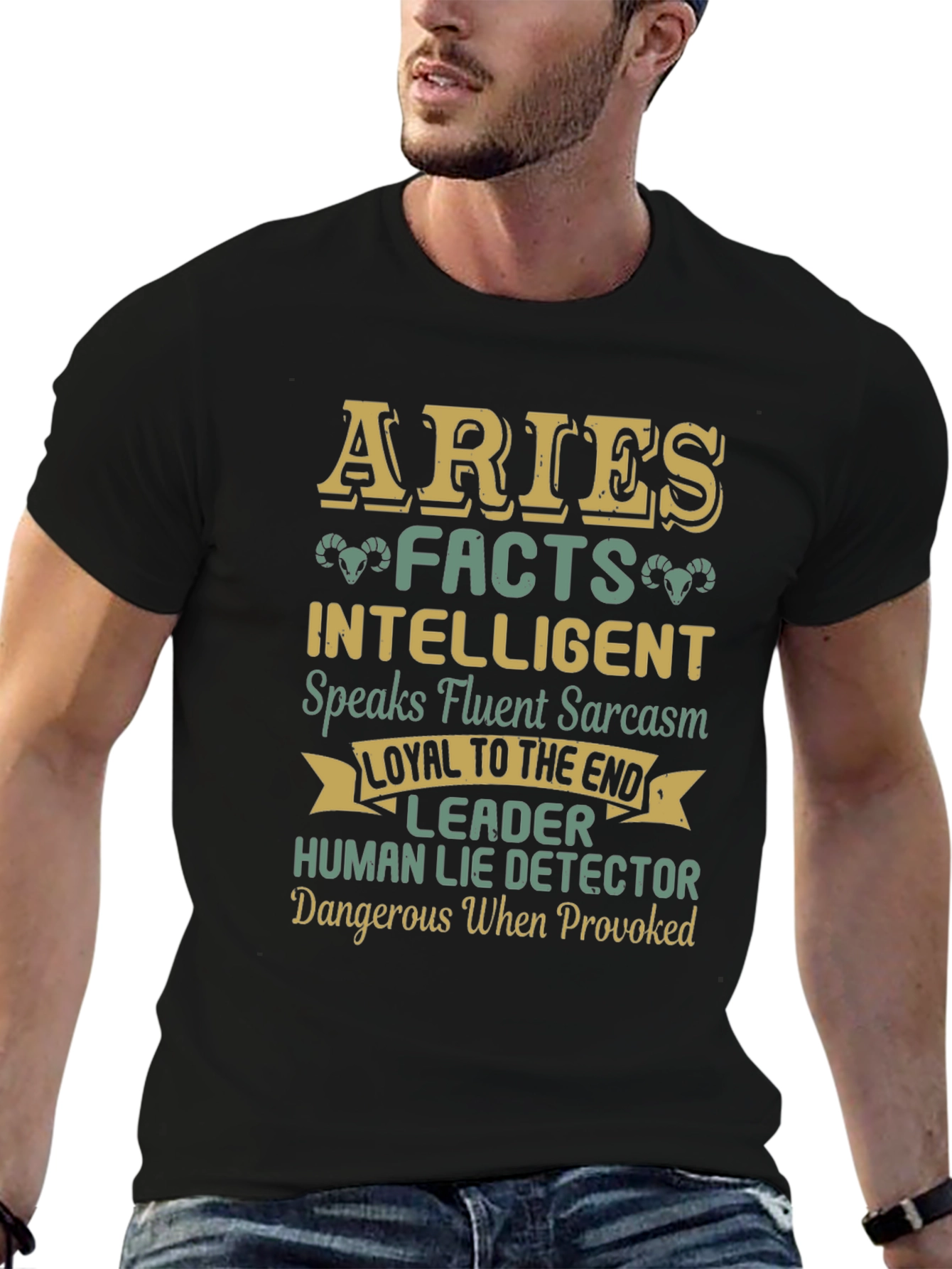 Aries Zodiac Sign Graphic Tee