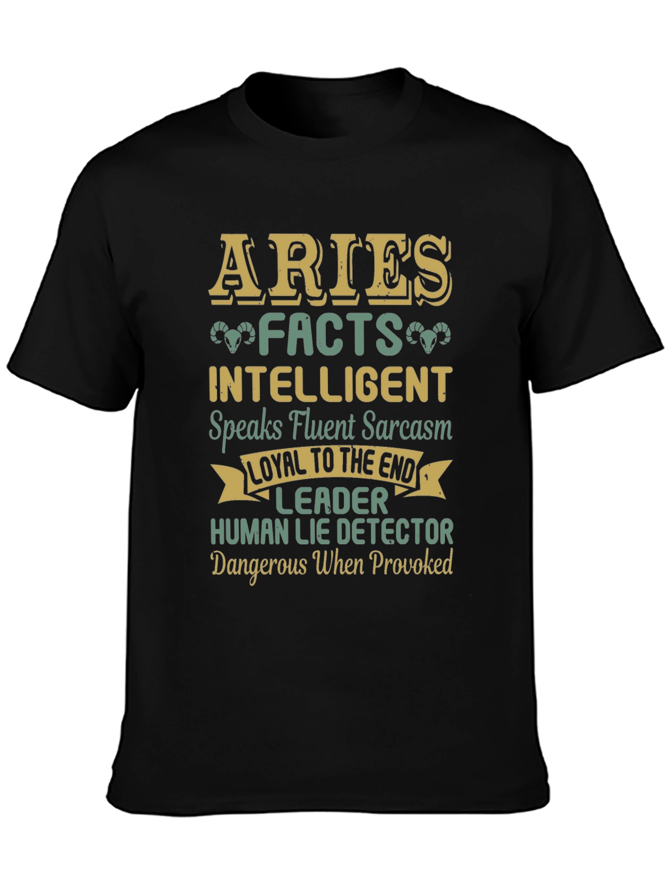 Aries Zodiac Sign Graphic Tee