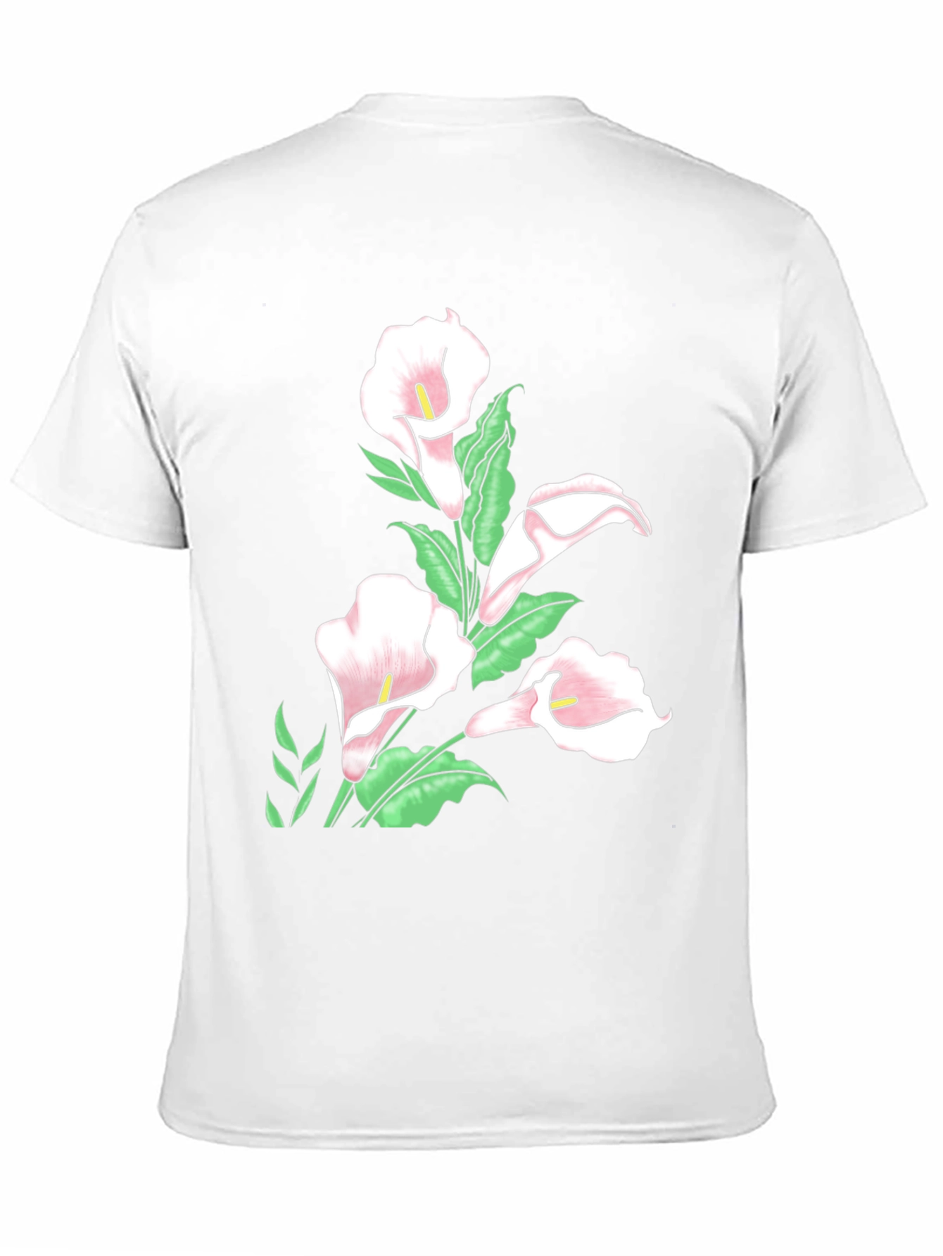 Black Floral Calla Lily T-Shirt