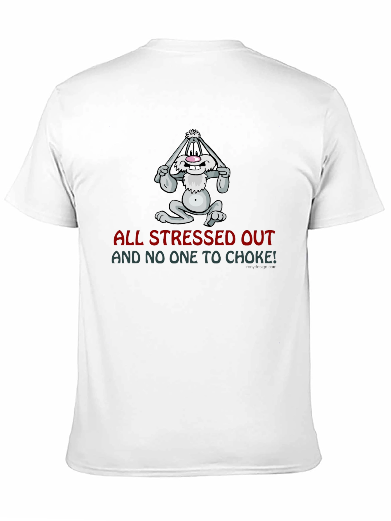 Stressed Out Bunny Graphic Tee - Funny T-Shirt