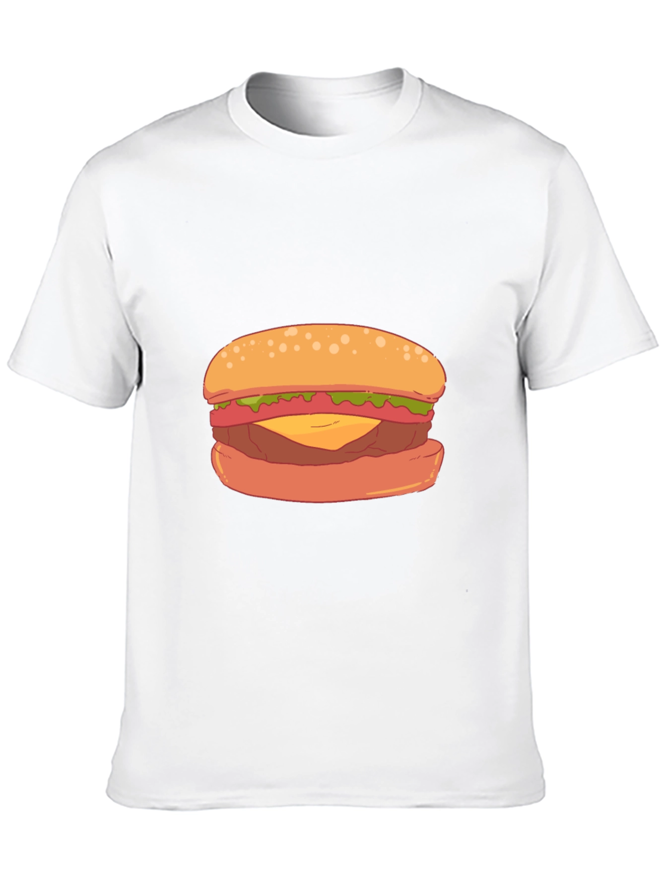 Burger Graphic Black T-Shirt - Casual Wear