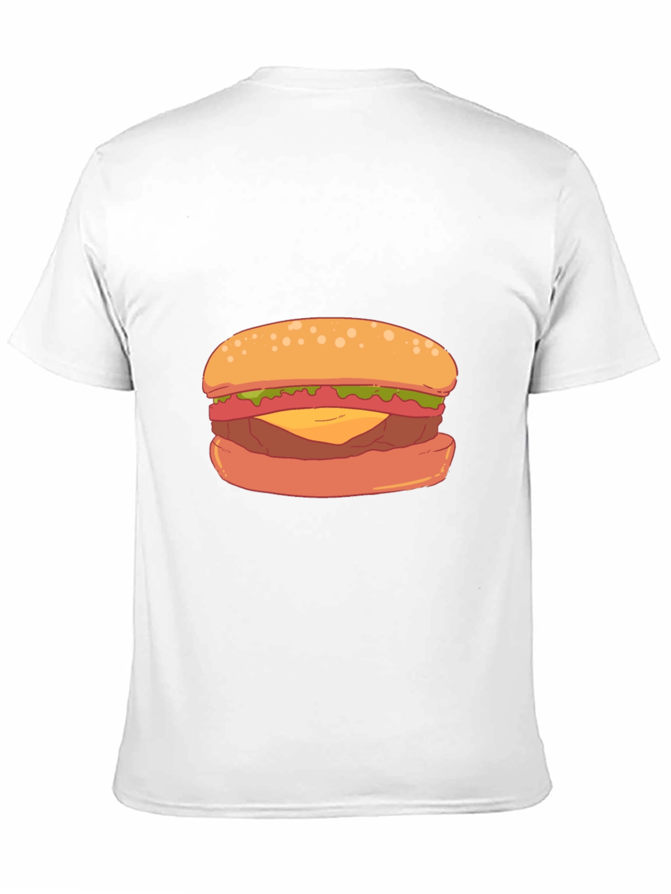 Burger Graphic Black T-Shirt - Casual Wear