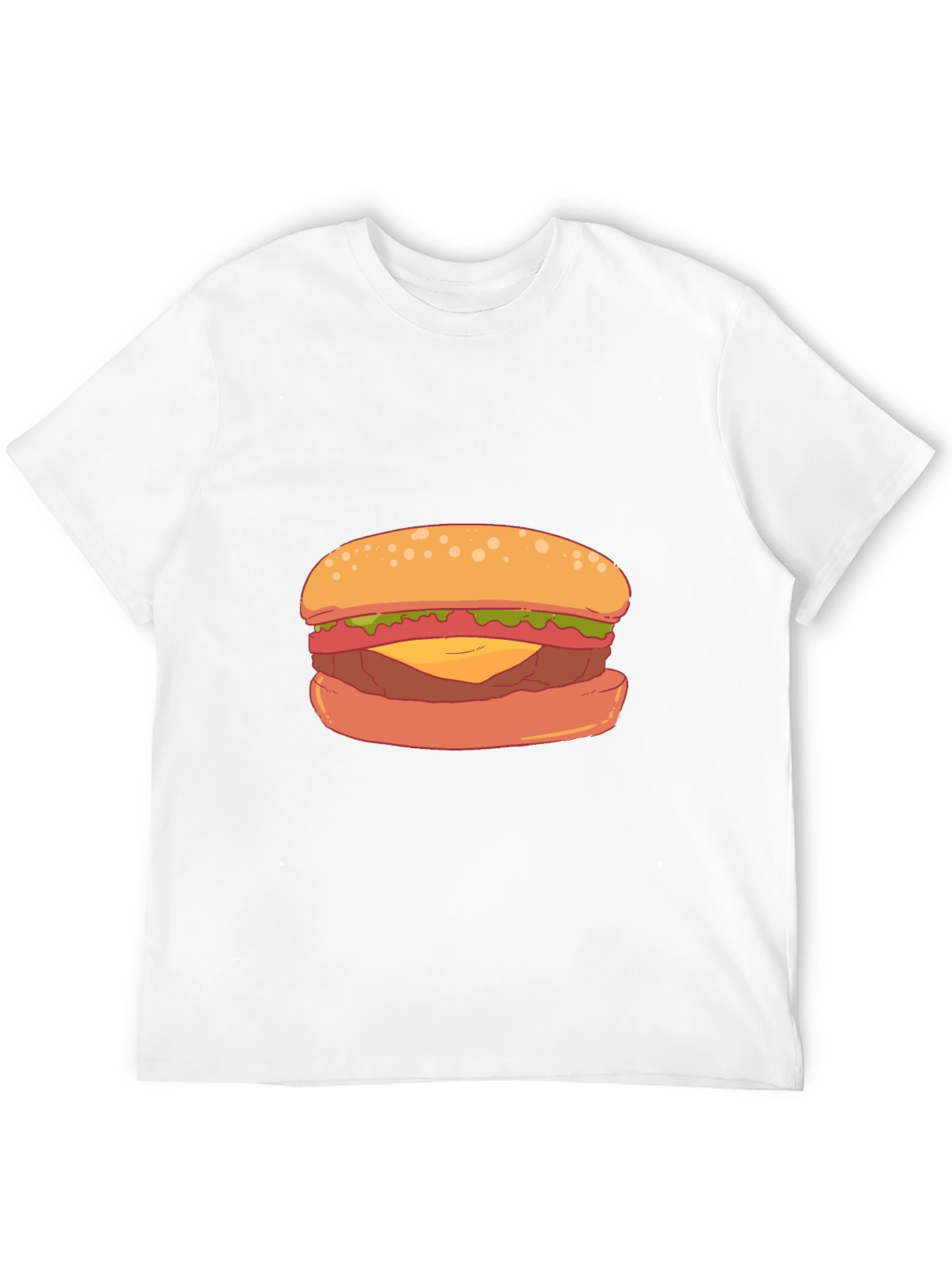 Burger Graphic Black T-Shirt - Casual Wear
