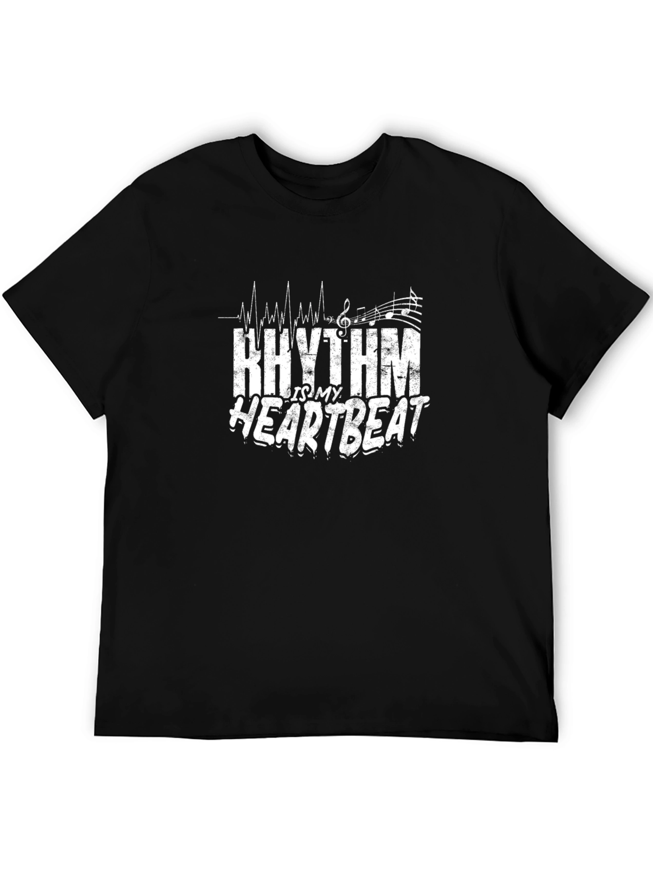 Rhythm is my Heartbeat Black T-Shirt