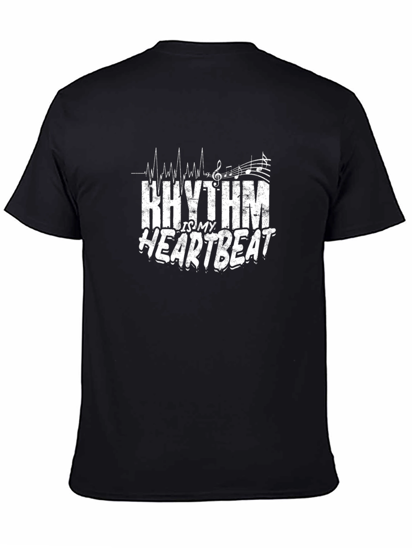 Rhythm is my Heartbeat Black T-Shirt