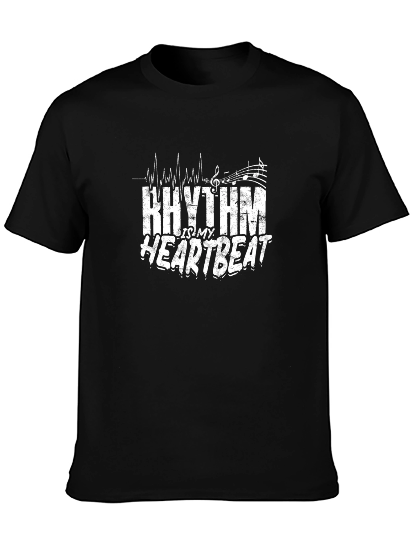 Rhythm is my Heartbeat Black T-Shirt