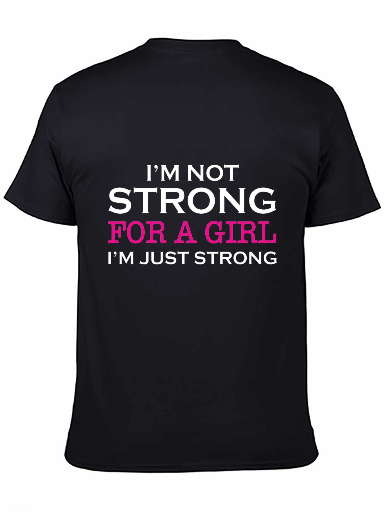 Strong Girl Graphic Tee - Black