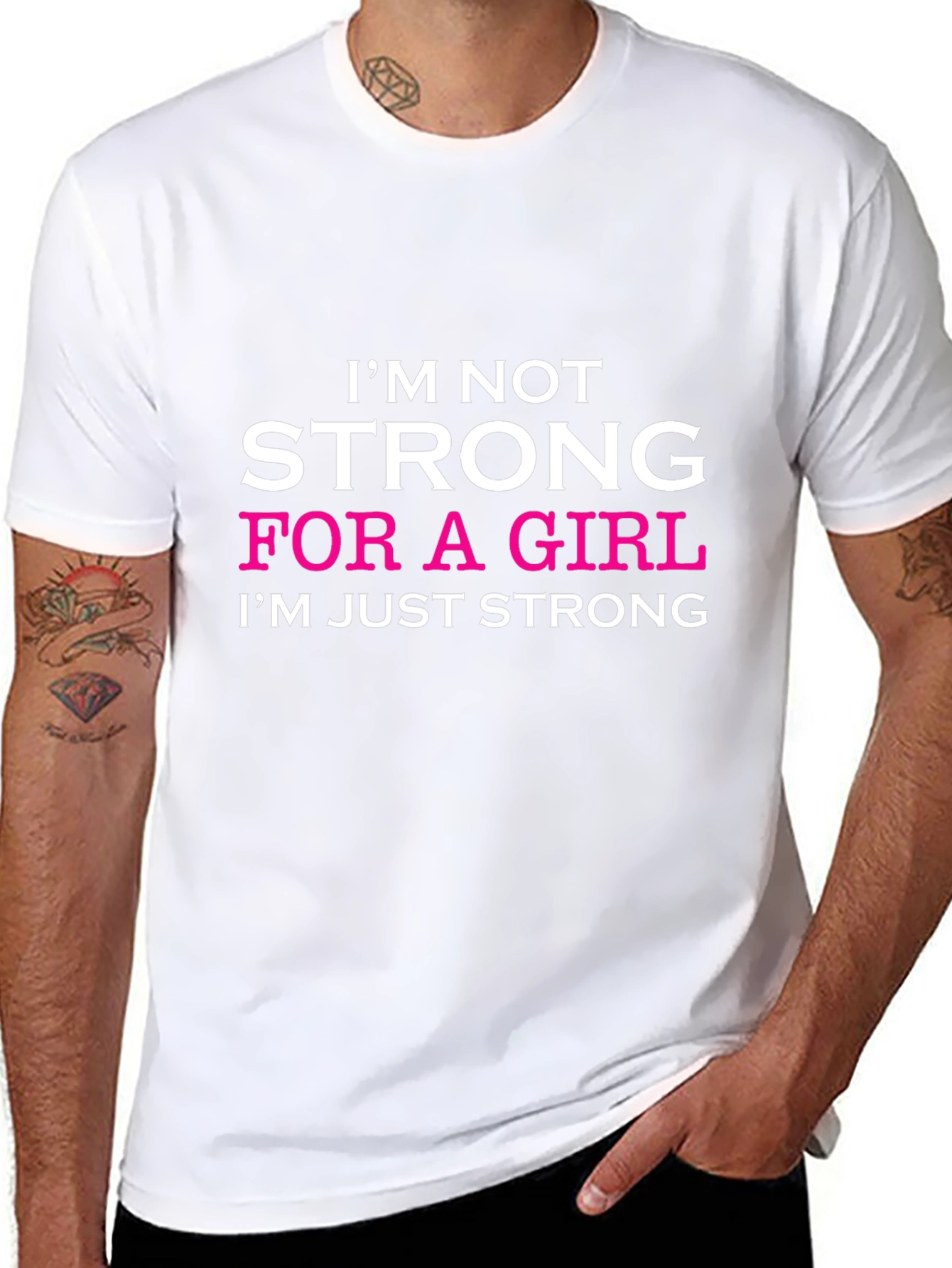 Strong Girl Graphic Tee - Black