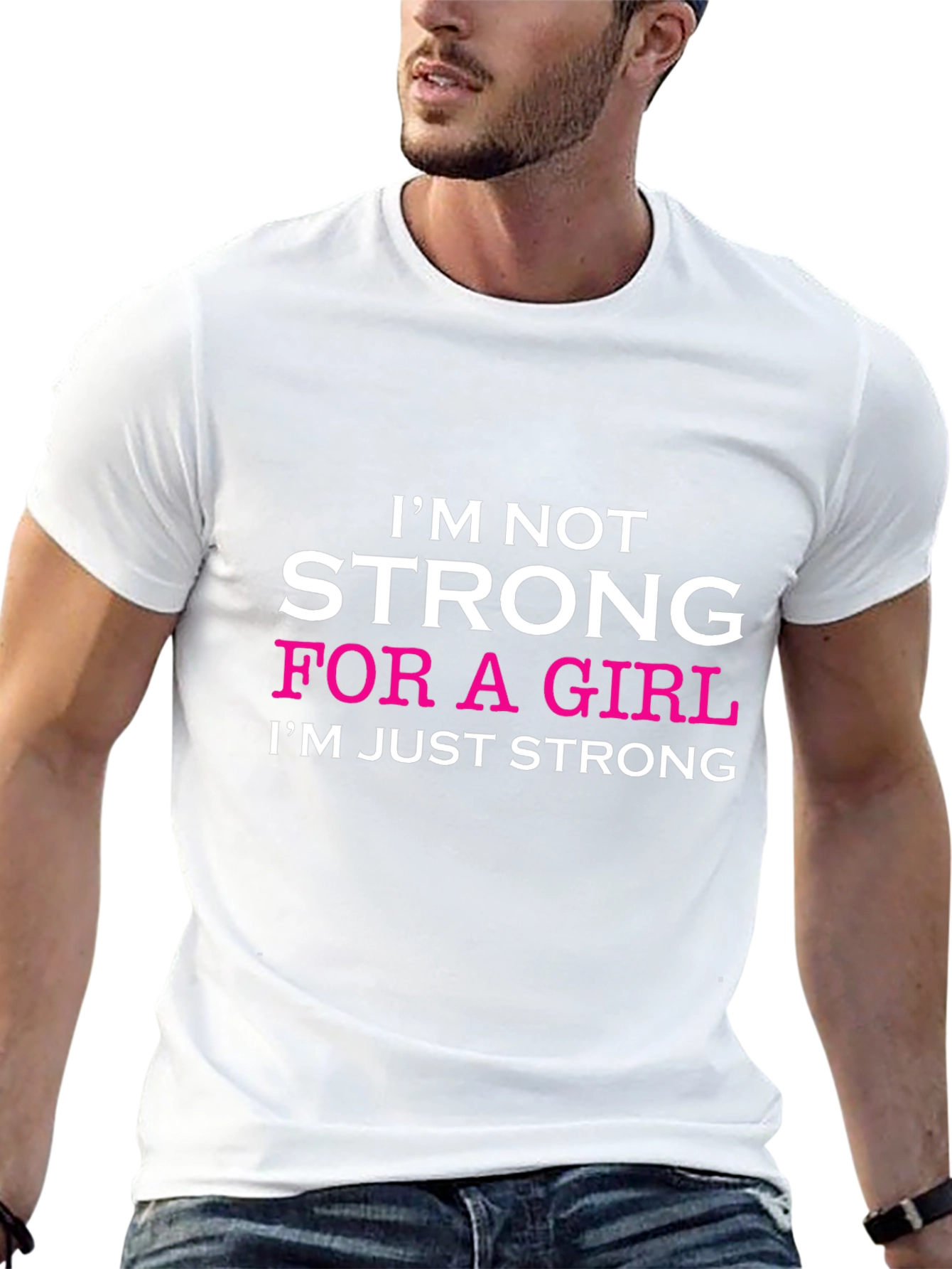 Strong Girl Graphic Tee - Black