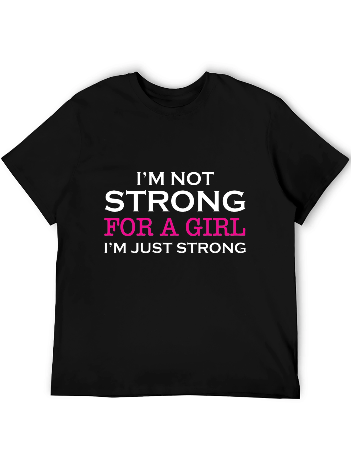 Strong Girl Graphic Tee - Black