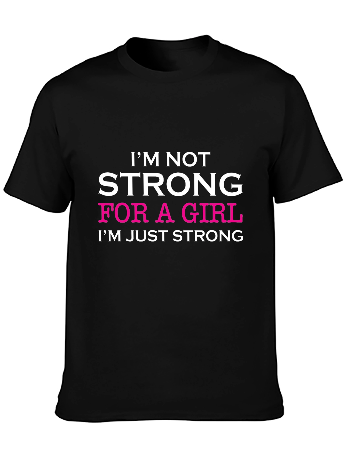 Strong Girl Graphic Tee - Black