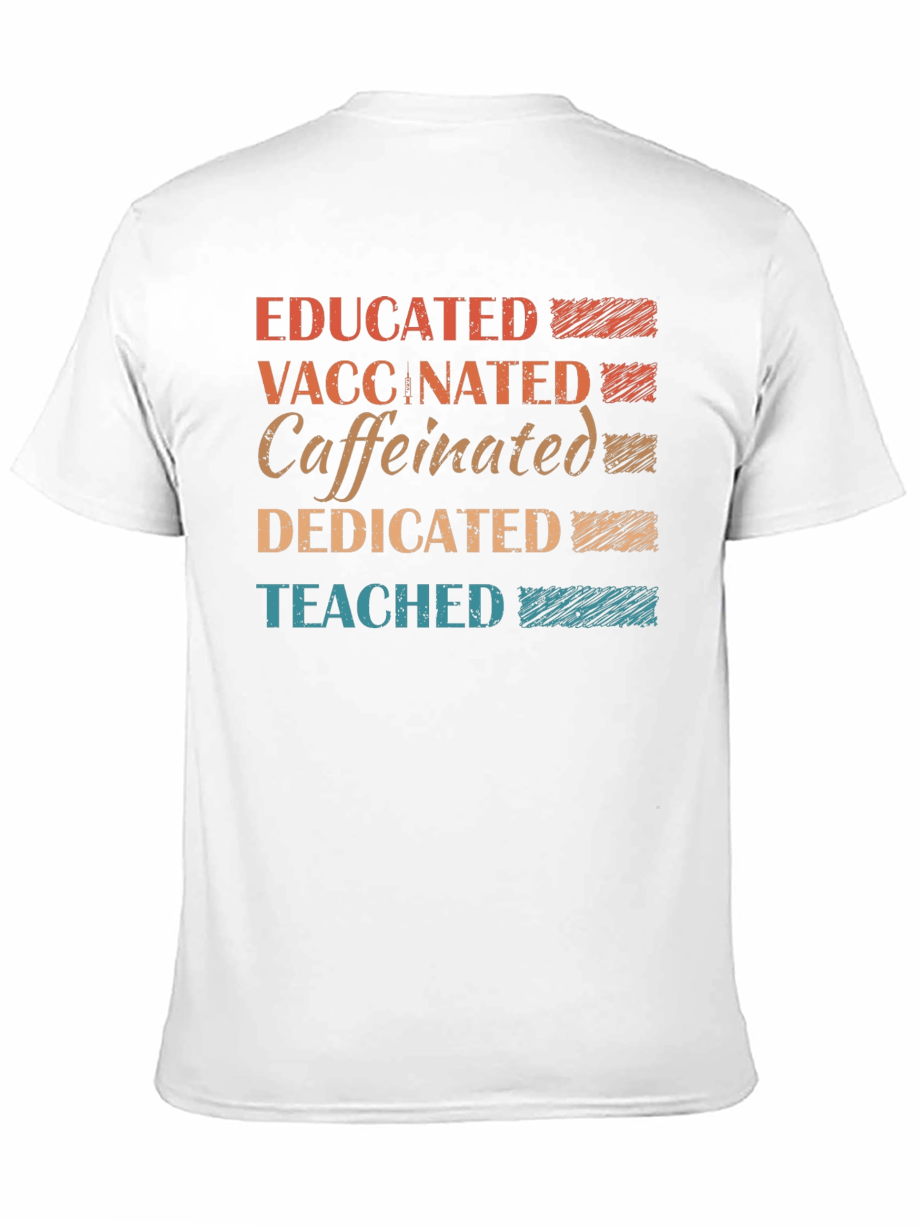 Educated Vaccinated Caffeinated Dedicated T-Shirt
