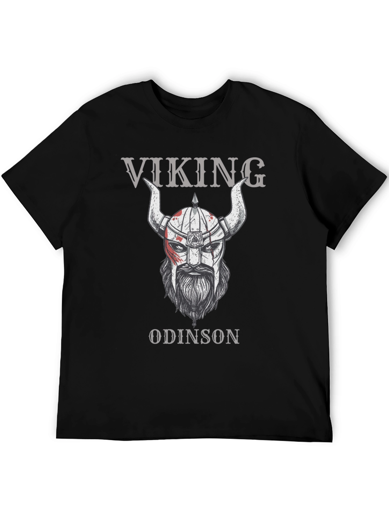 Viking Odinson Graphic Print T-Shirt