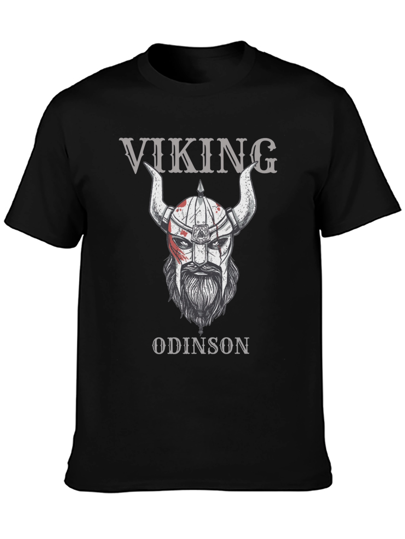 Viking Odinson Graphic Print T-Shirt
