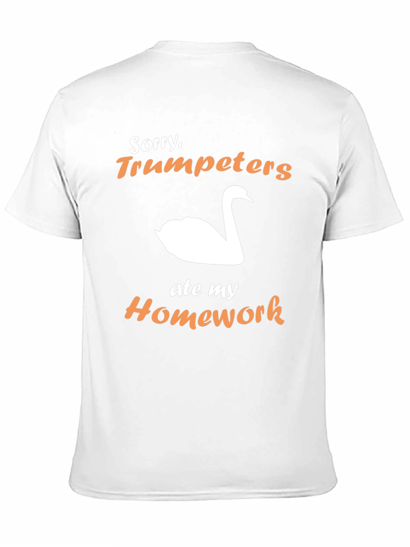 Trumpeters Swan Ate My Homework Funny T-Shirt