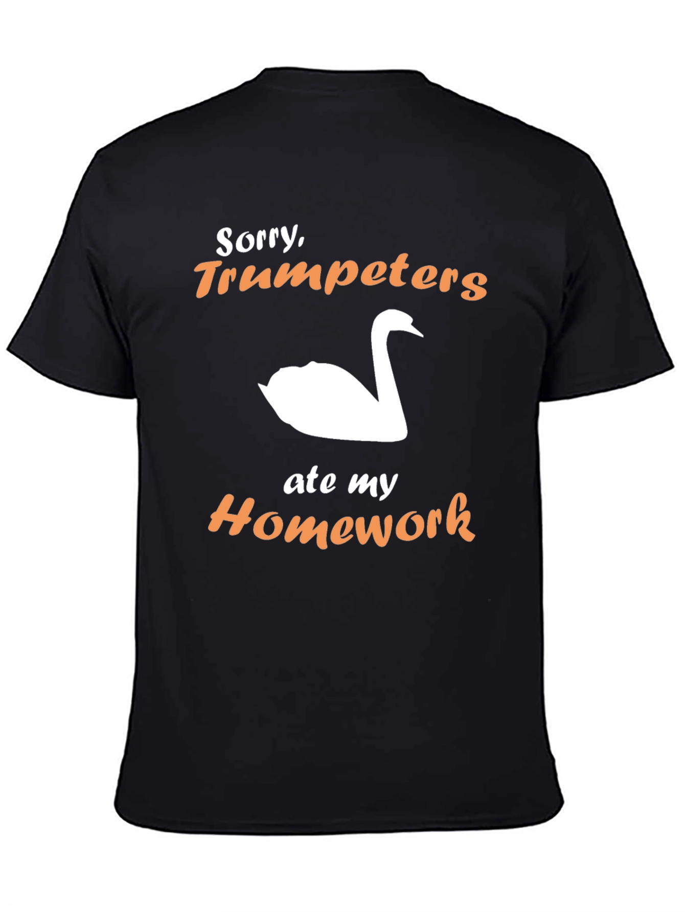 Trumpeters Swan Ate My Homework Funny T-Shirt