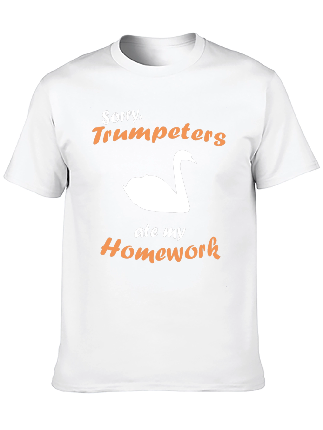 Trumpeters Swan Ate My Homework Funny T-Shirt