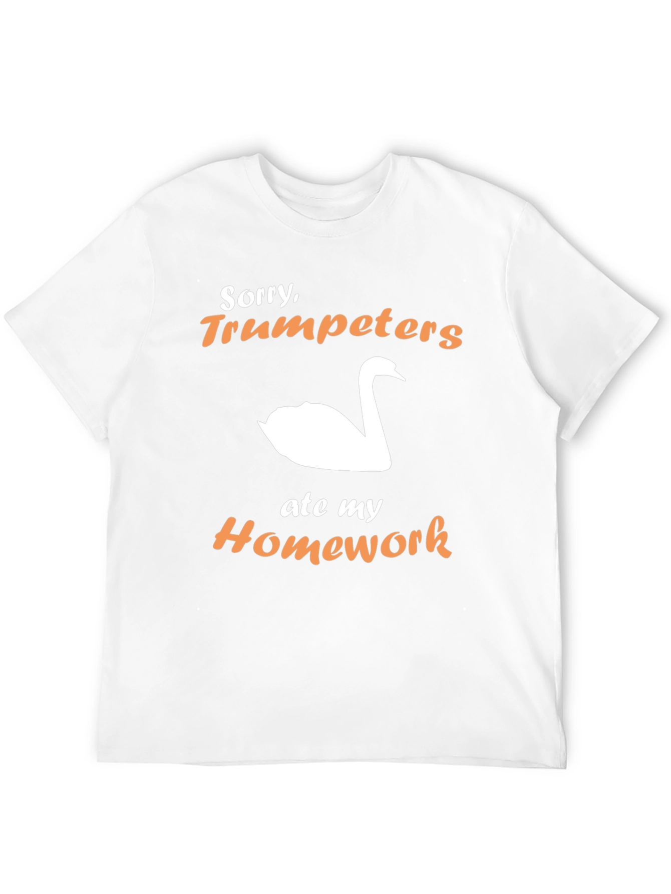 Trumpeters Swan Ate My Homework Funny T-Shirt