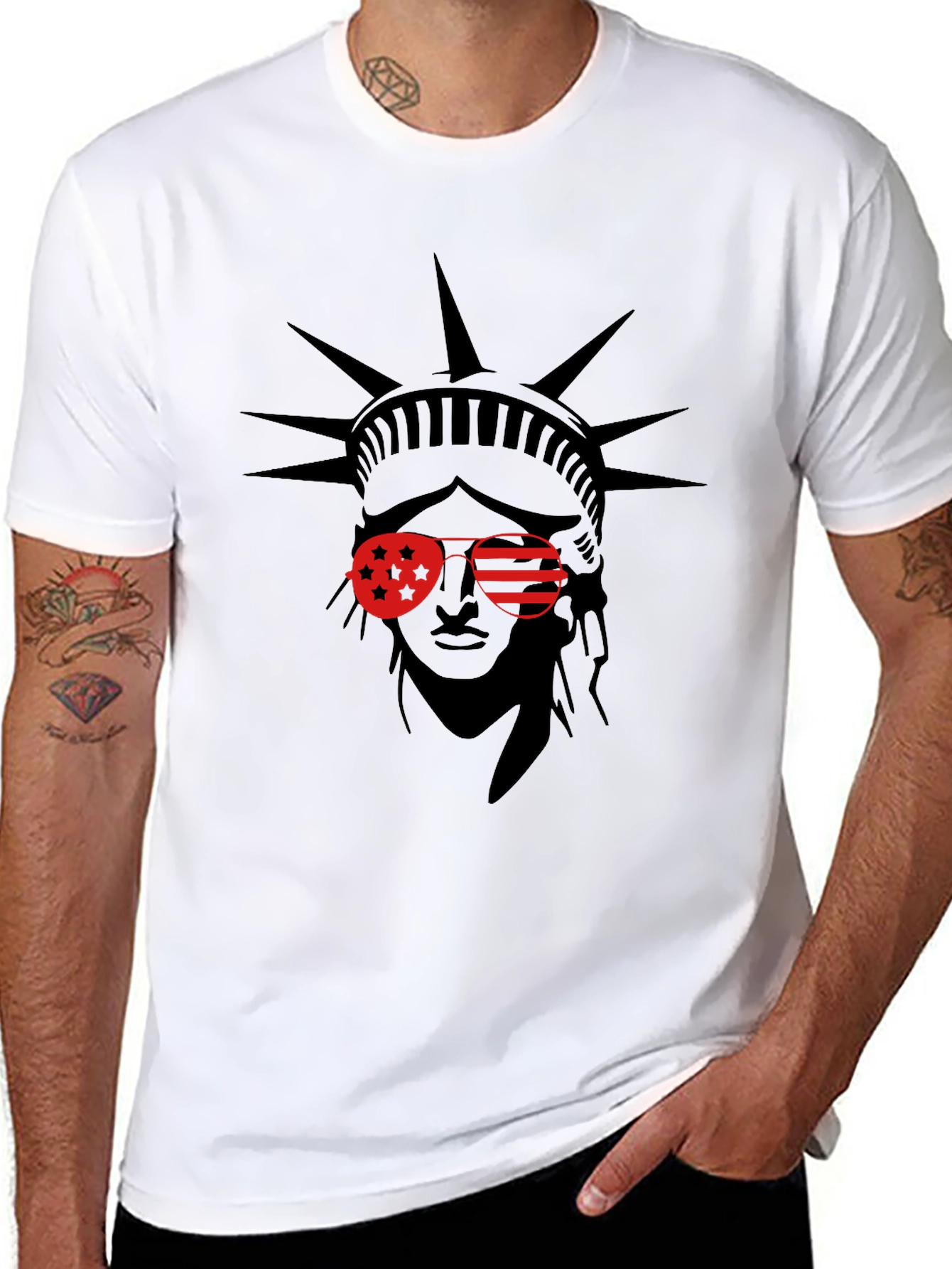 Statue of Liberty Graphic Tee - Patriotic Style