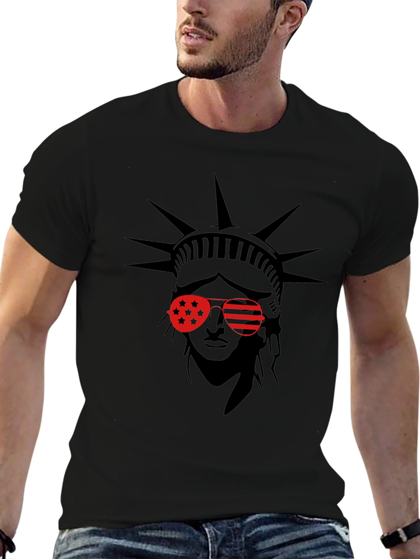 Statue of Liberty Graphic Tee - Patriotic Style