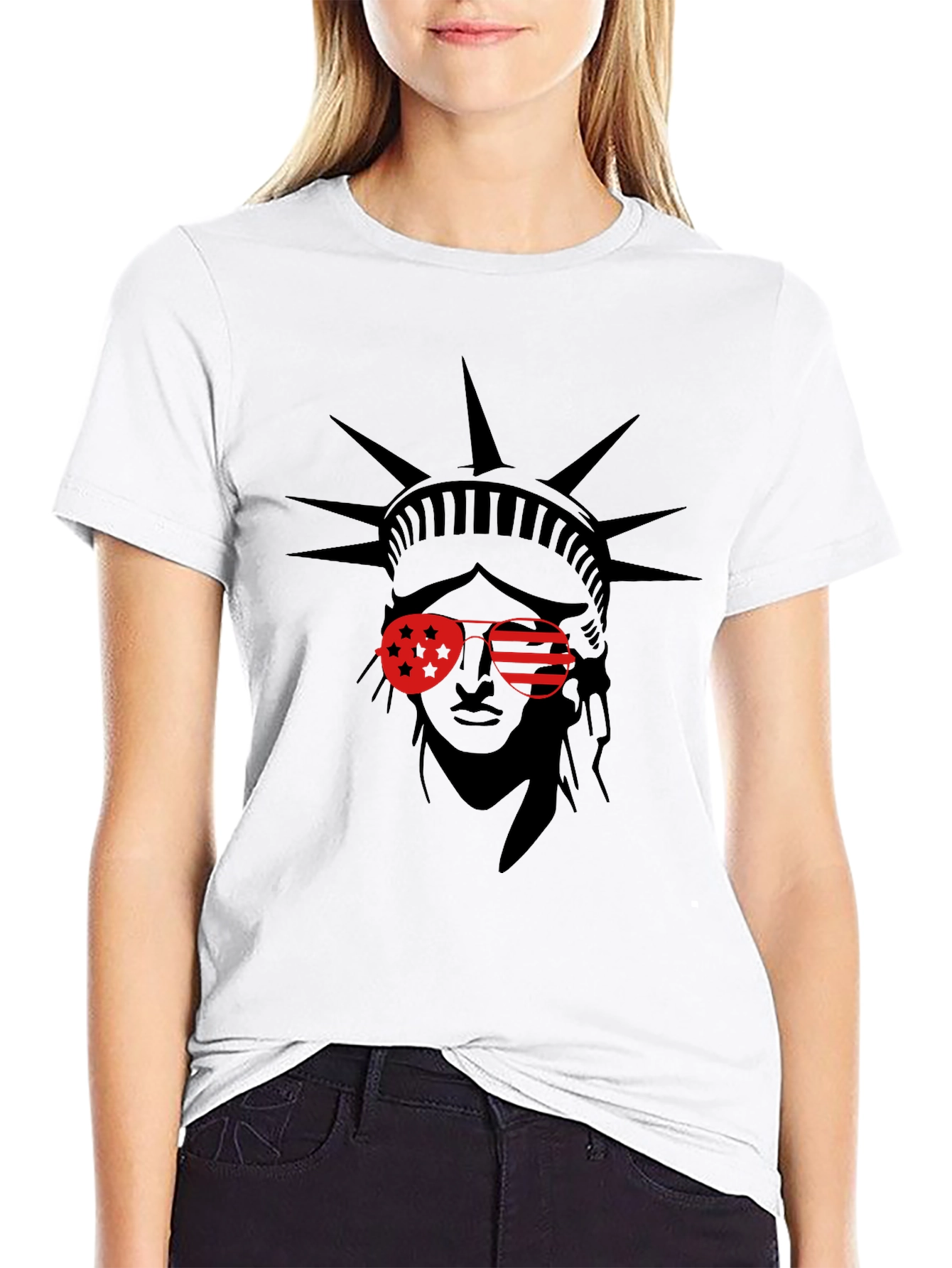 Statue of Liberty Graphic Tee - Patriotic Style