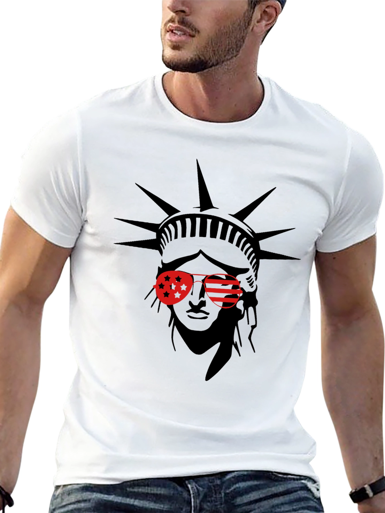 Statue of Liberty Graphic Tee - Patriotic Style
