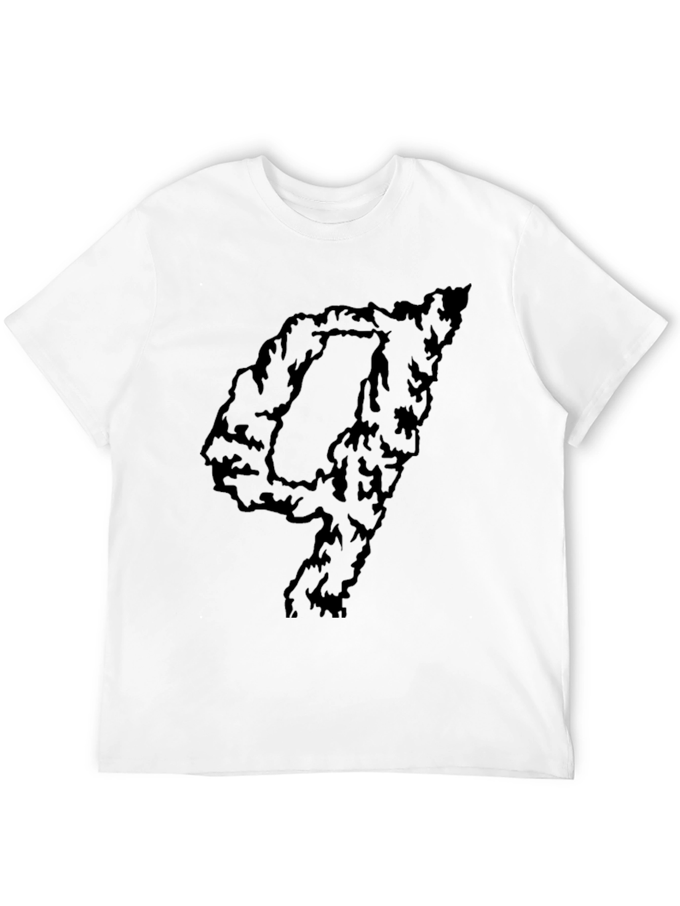 Abstract 4 Graphic Black T-Shirt